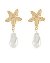 Pearl Starfish Earring